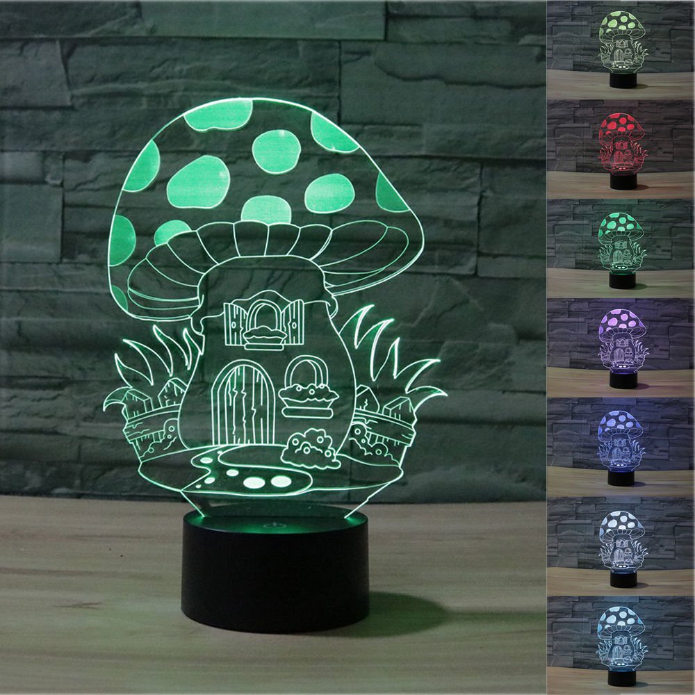 SUPERNIUDB Cute Mushroom 3D light