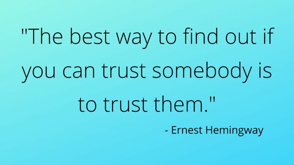 Motivational Quote on Trust