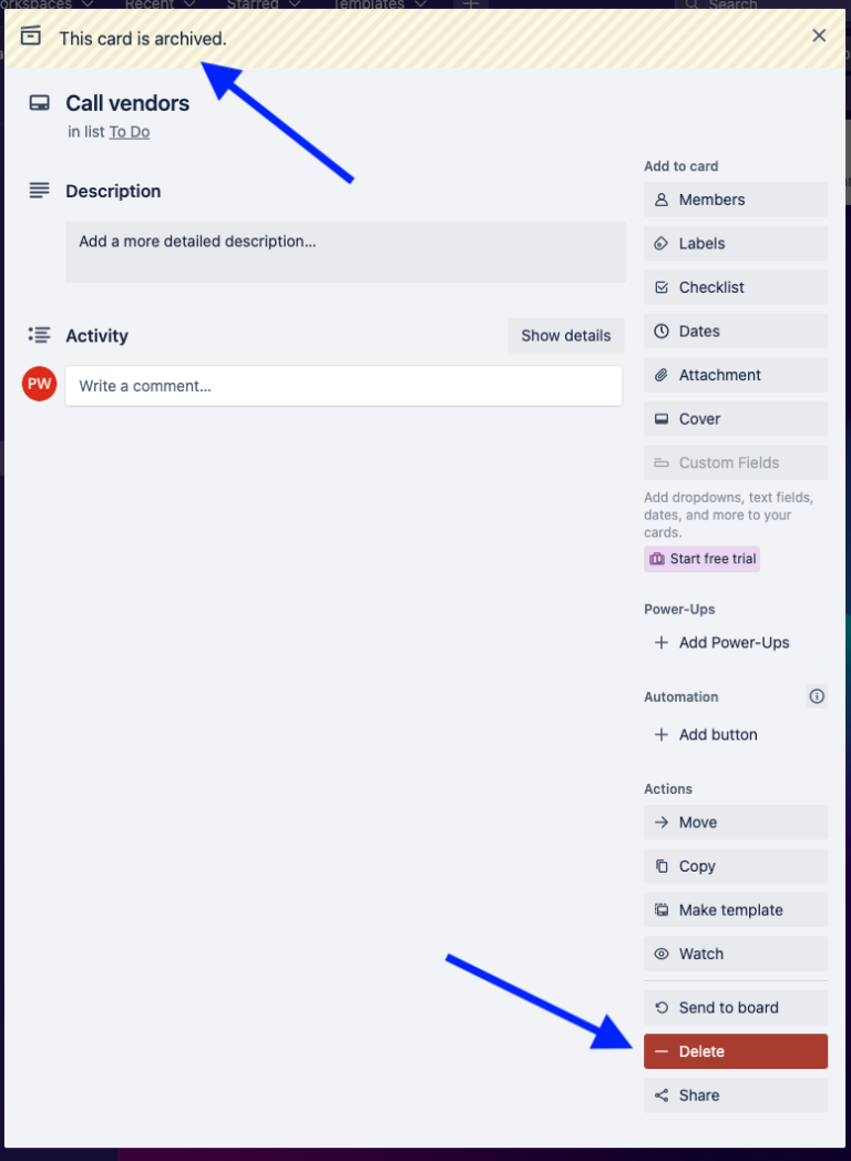 How To Delete Cards On Trello In 2023