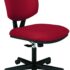 Modway Ripple Ribbed Desk Chair in Red