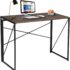 HOMECHO 45.3″ Computer Desk with 2-Tier Top Storage Shelves