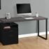 SHW L-Shaped Home Office Wood Corner Desk, Walnut