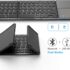 Arteck Universal Bluetooth Keyboard Multi-Device Stainless Steel Full Size Wireless Keyboard