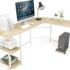 VASAGLE Industrial L-Shaped Computer Desk