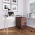 SHW L-Shaped Home Office Corner Desk Wood Top