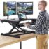 Flash Furniture Sit-Down, Stand-Up Cherry Computer Ergonomic Desk