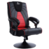 X Rocker Black Leather Video Gaming Chair with Speakers