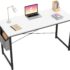 Coleshome Black Computer Desk with Bookshelf