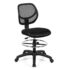Flash Furniture Mid-Back Transparent Black Mesh Drafting Chair