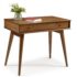 Espresso/White Kubiak Mid Century Modern Desk
