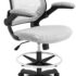 Office Star Sculptured Vinyl Seat and Back Pneumatic Drafting Chair