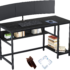 Sauder 408558 Edge Water Black Computer Desk
