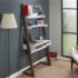 Metal Frame Ladder Shelf Desk