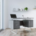 Monarch Specialties Modern Desk with Drawers and Storage